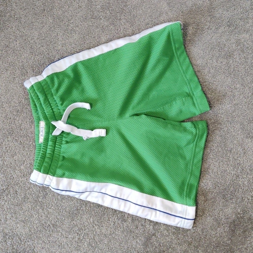 Children's Place Boys Basketball Shorts Size Youth XS 4T Green Athletic